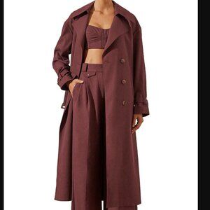 Shona Joy Sara Trench in Wine